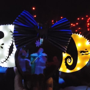 Light Up Jack Sally Halloween Inspired Ears
