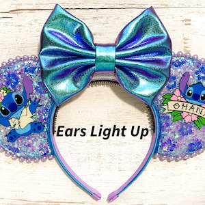 Ohana Stitch Inspired Mouse Ears