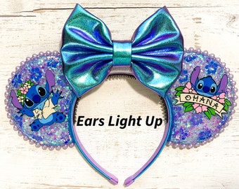 Ohana Stitch Inspired Mouse Ears