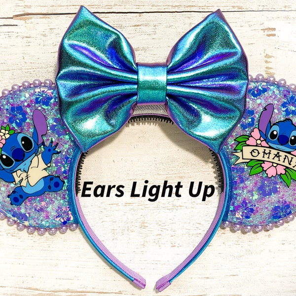 Ohana Stitch Inspired Mouse Ears