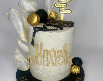 Décoration de gâteau/breloque pour gâteau Omra Moubarak