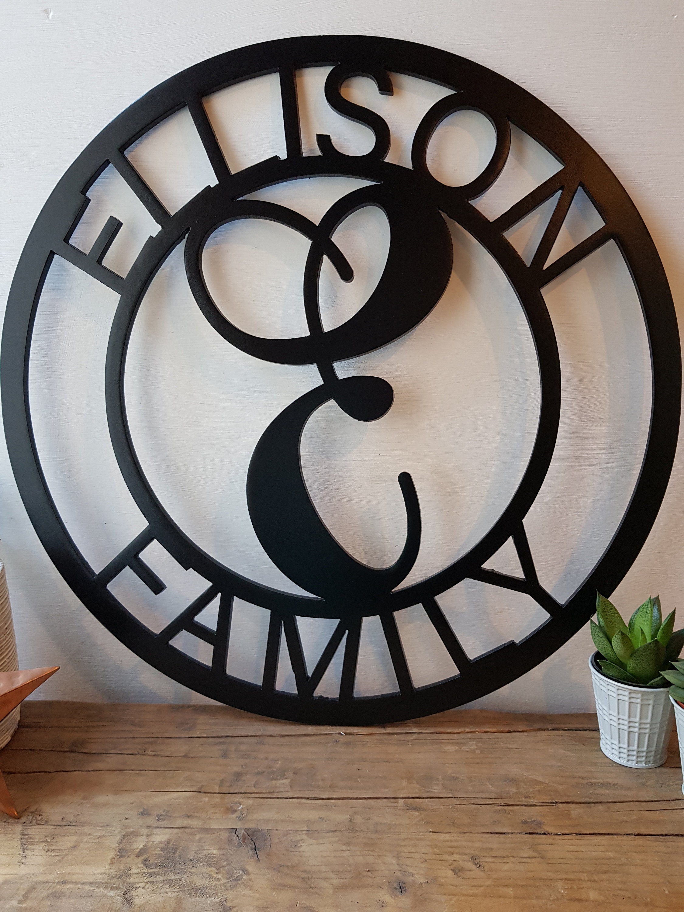 Family Name Sign/metal Wall Art/home Decor/wall Art/wall Etsy Australia