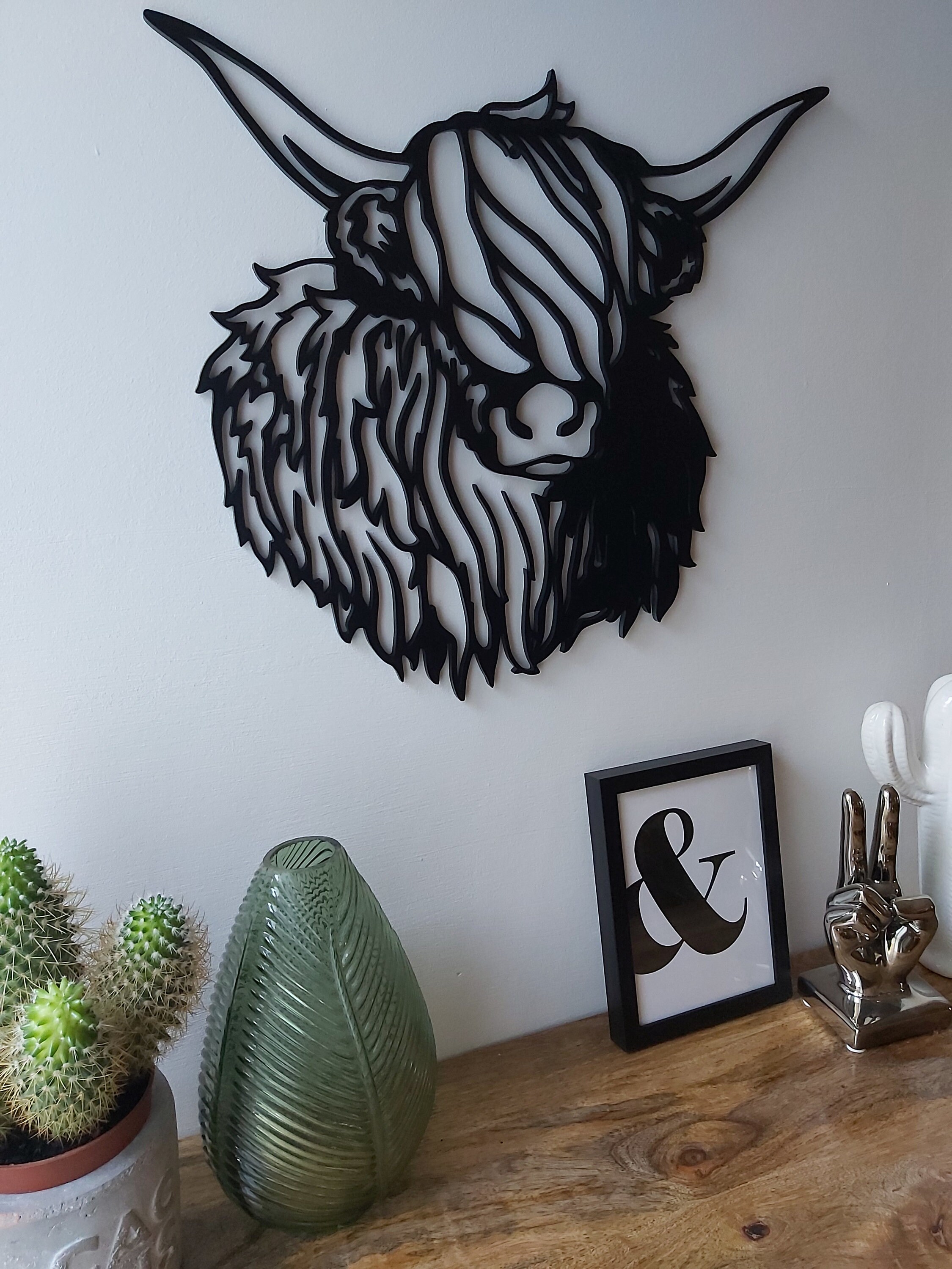 Highland Cow/highland Cow Art/wall Hanging/cow Sign/metal Wall Etsy UK