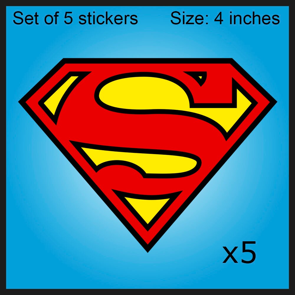 Superman Logo Vinyl Car Sticker Full Color Graphics Bumper Etsy