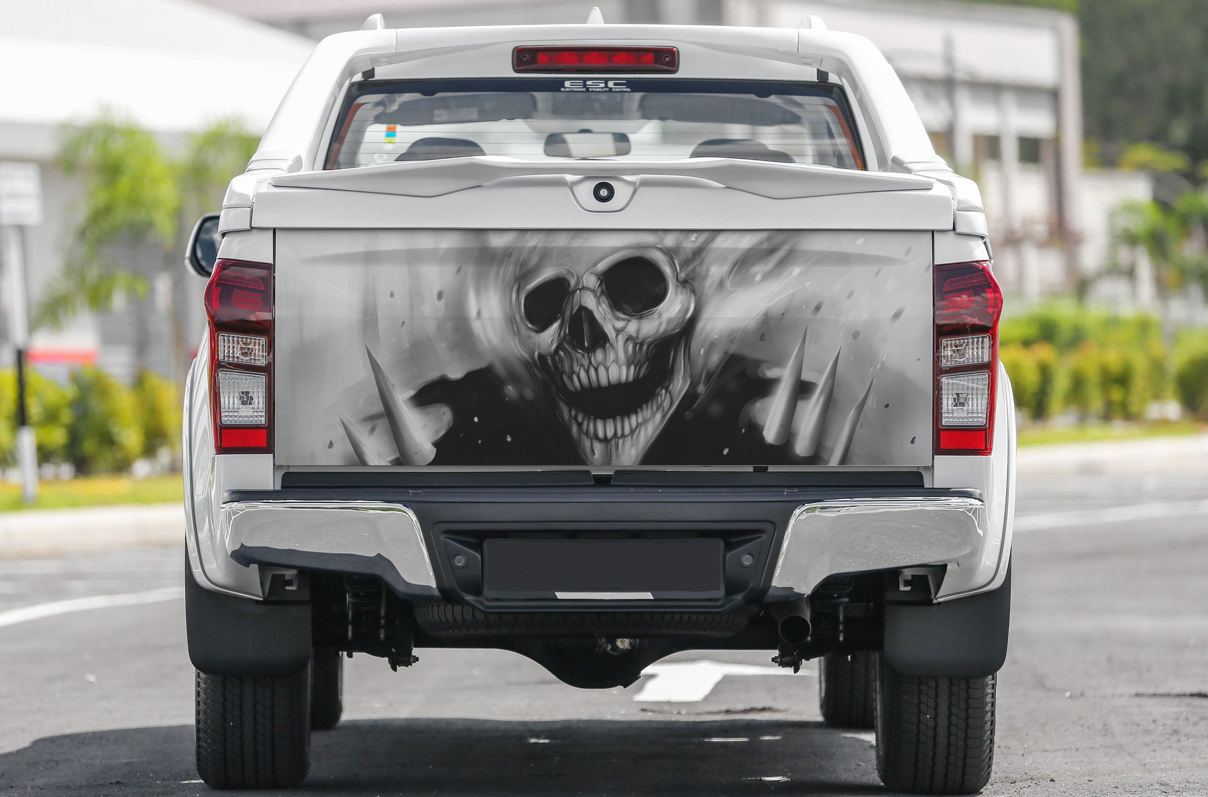 Tailgate Vinyl Wrap Full Color Graphics Truck Decal Ghost Etsy