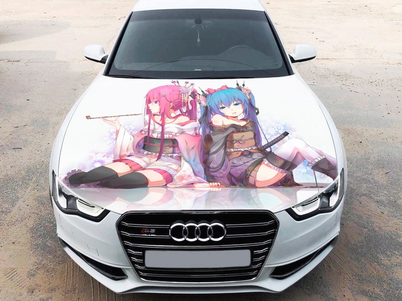 Anime Girl Vocaloid Car Hood Wrap Vinyl Decal Full Color | Etsy