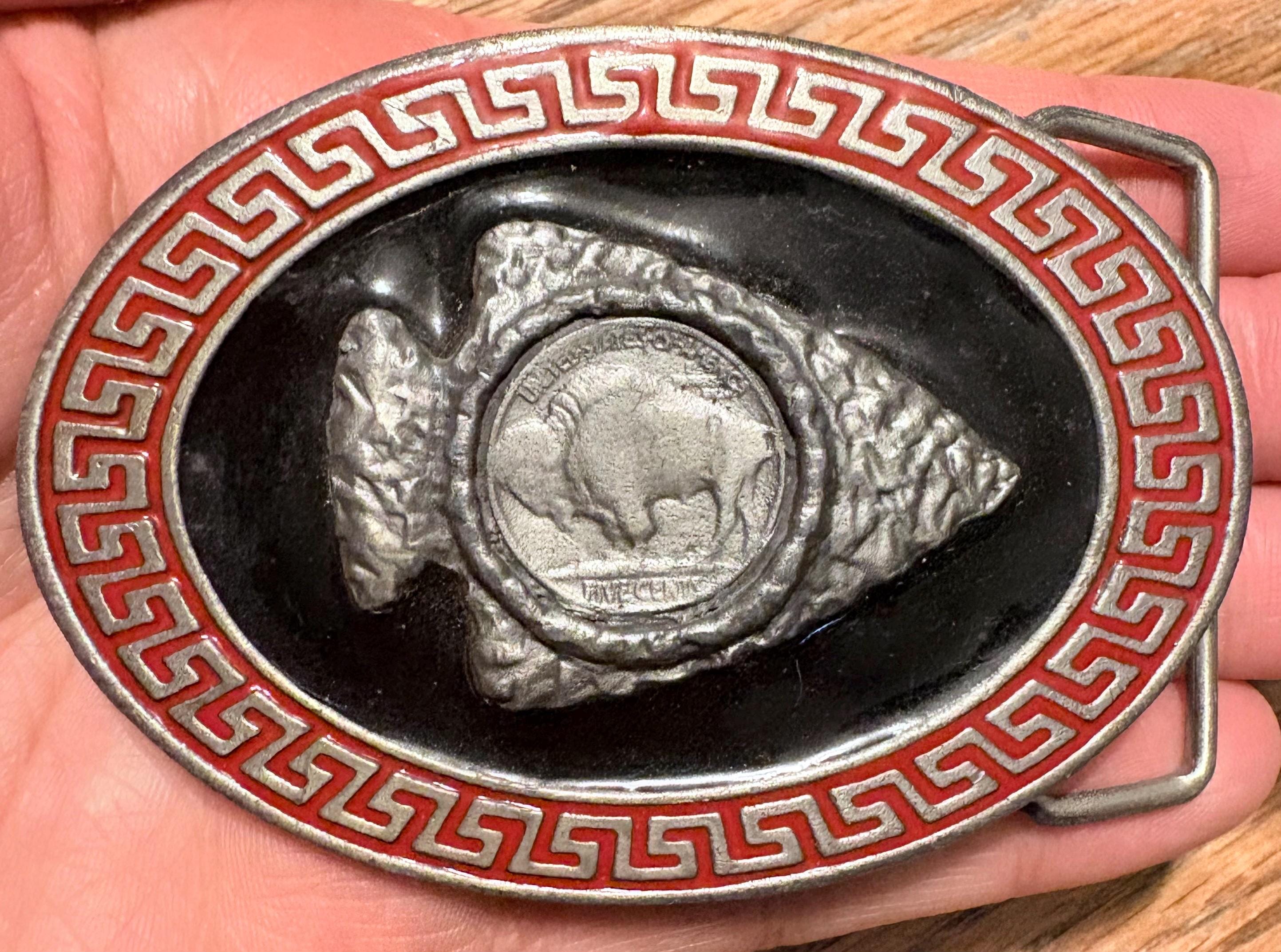 2Vintage chiseled arrow head 1986 belt bu… Arrow Head Buckle - Western Heritage Company, Inc main image 3