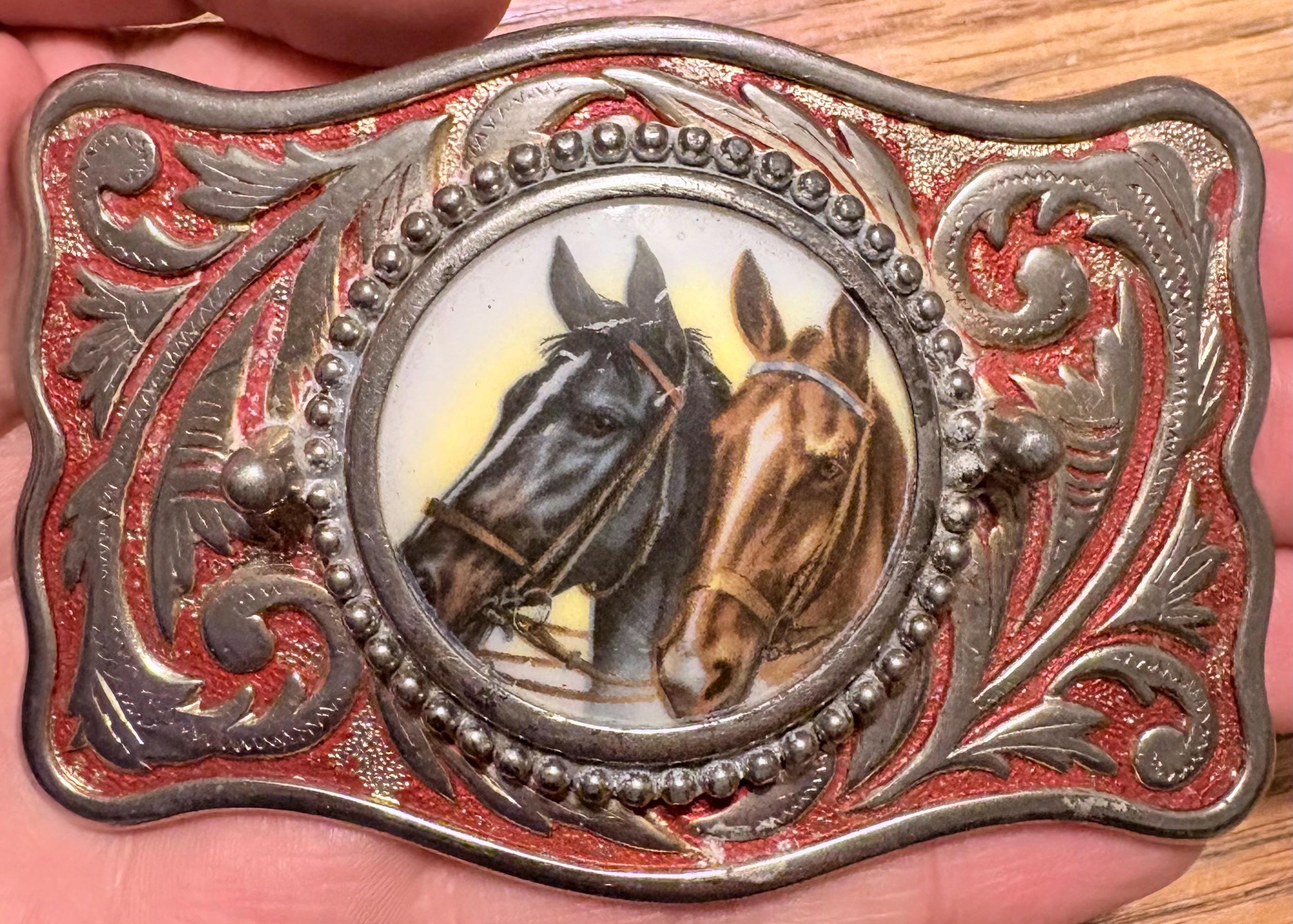 Paint Horse Belt Buckle - Etsy display picture 3