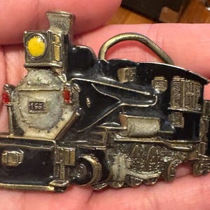 Vintage Locomotive The Great American Buckle Company Limited Edition Train Caboose Heavy Brass Belt Buckle Rare
