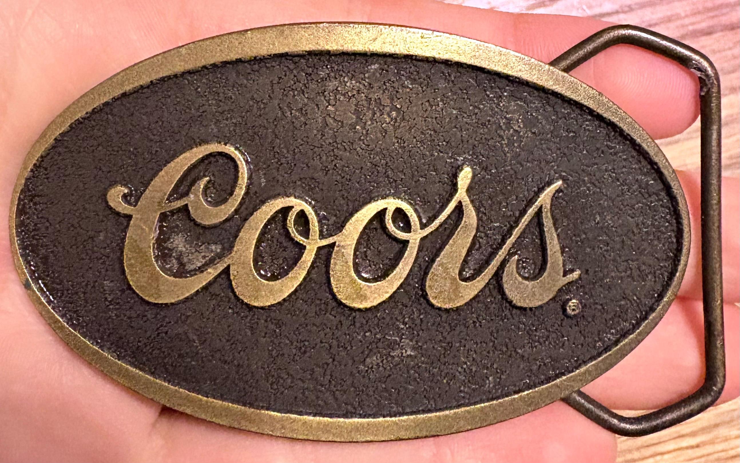 Brass Coors Buckle - Etsy display picture 2