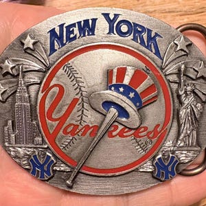 New York Yankees Belt Buckle - Etsy
