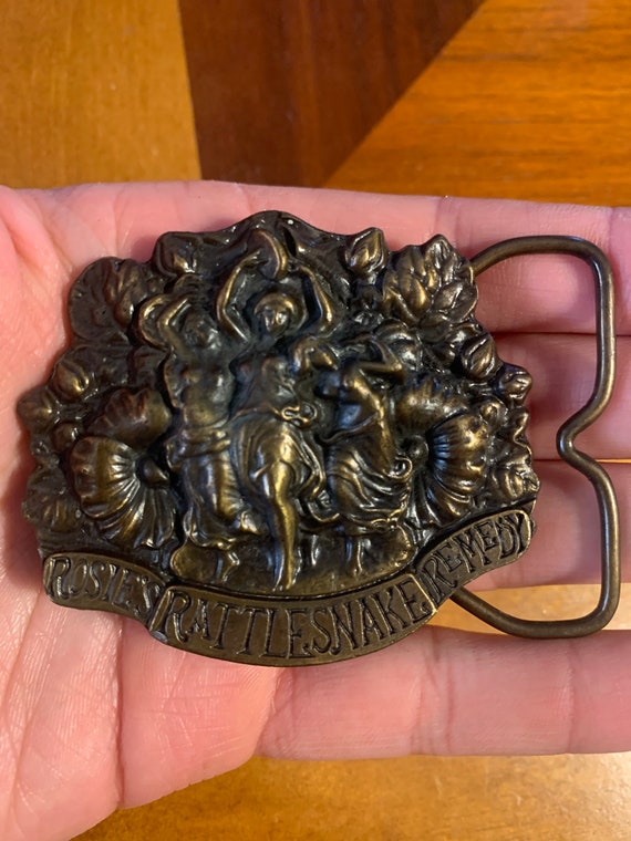 Vintage Bergamot Brass Snake Belt Buckle Vintage Rosie's