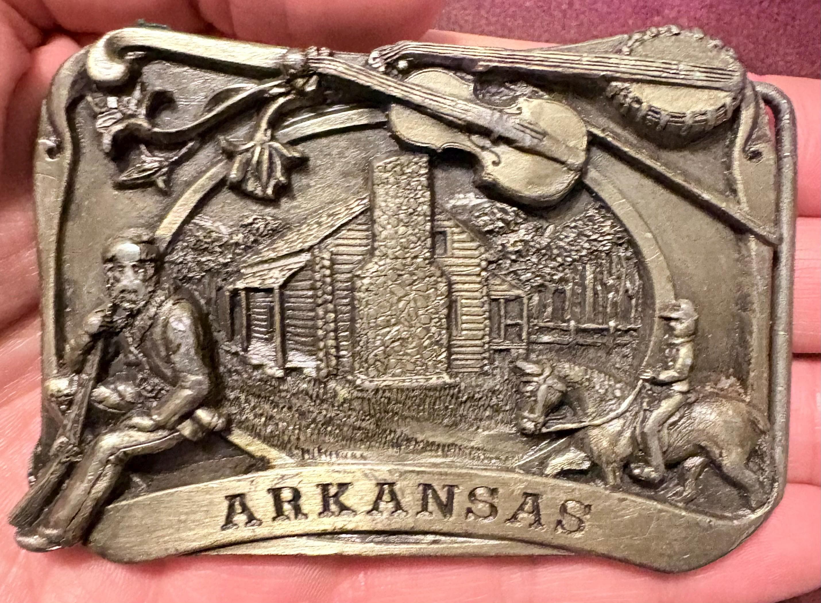 VINTAGE Pewter Belt Buckle Wild Mustangs Vintage Pewter Belt Buckle EGE main image 3