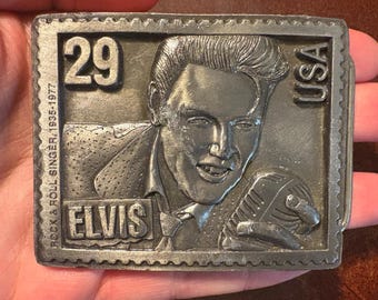 VINTAGE. rare •Elvis belt buckle• ?Elvis Presley  main image 4