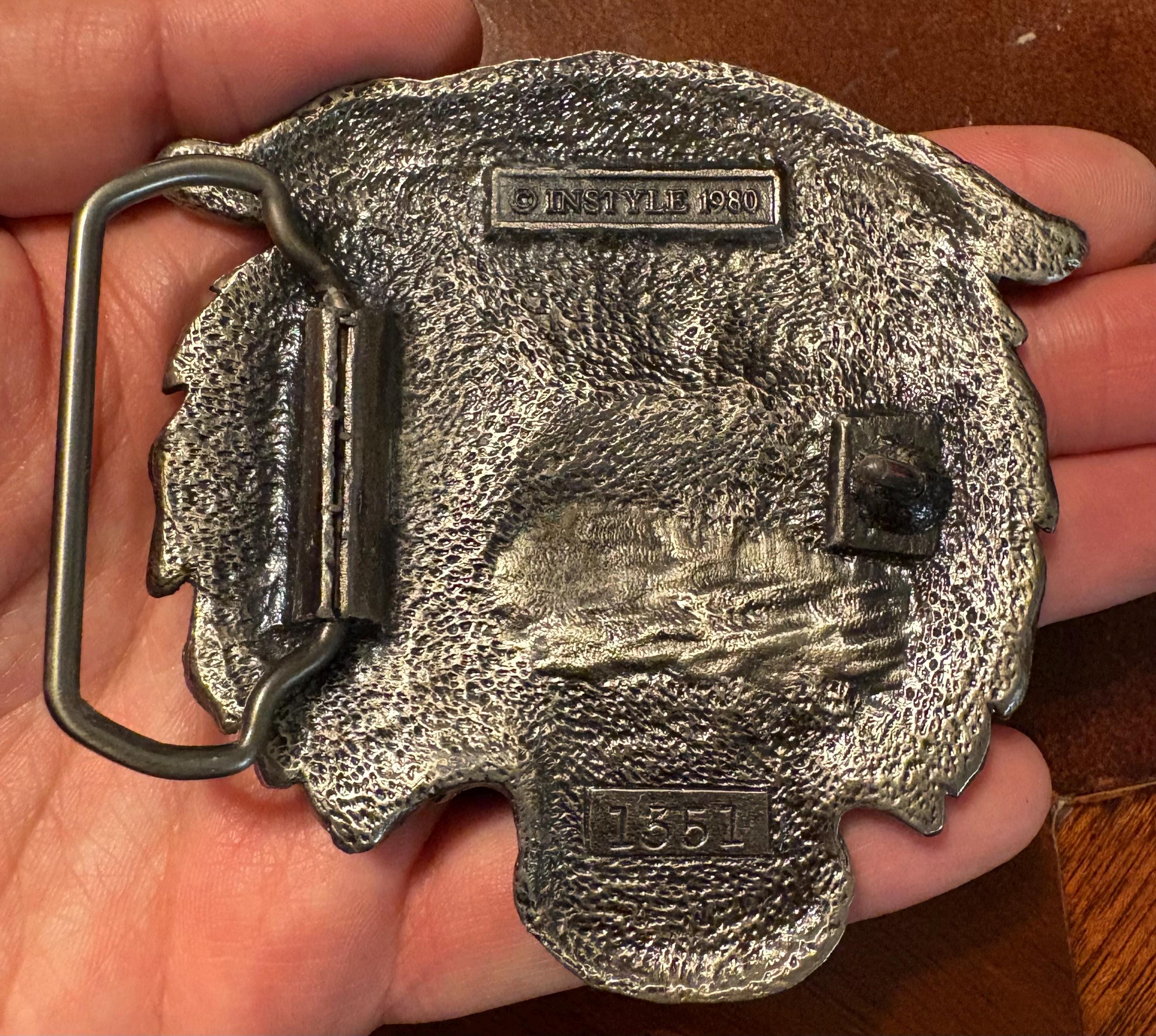 Vintage 80”s Style Tiger Belt Buckle Tiger Revolvers Lighter Belt Buckle Bronze / Roaring Tiger  main image 3