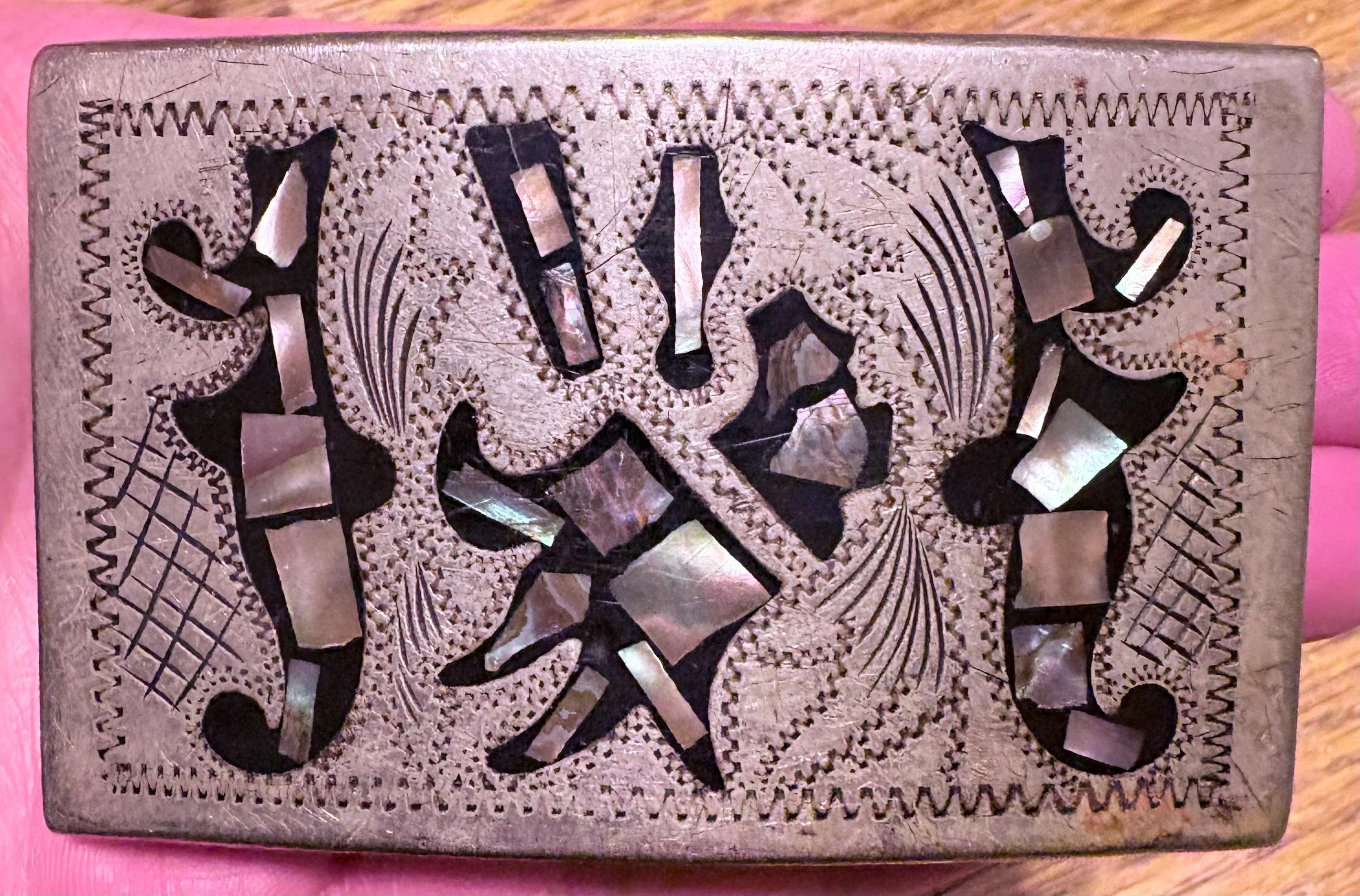 Vintage Belt Buckle Abalone - Etsy display picture 2