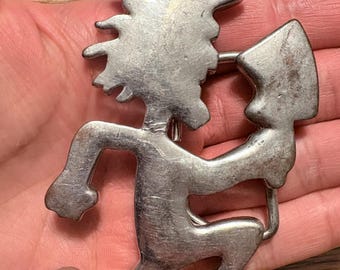 Vintage Hatchetman-Style Running Figure Belt Buckle – Solid Metal – Juggalo / ICP Inspired – Rare Collectible