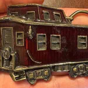 Vintage 1978 Limited Edition Caboose The Great American Buckle Company Train Belt Buckle Rare