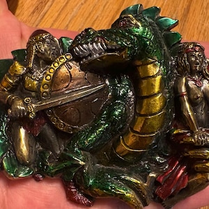 Gold Dragon Belt Buckle - Etsy display picture 1