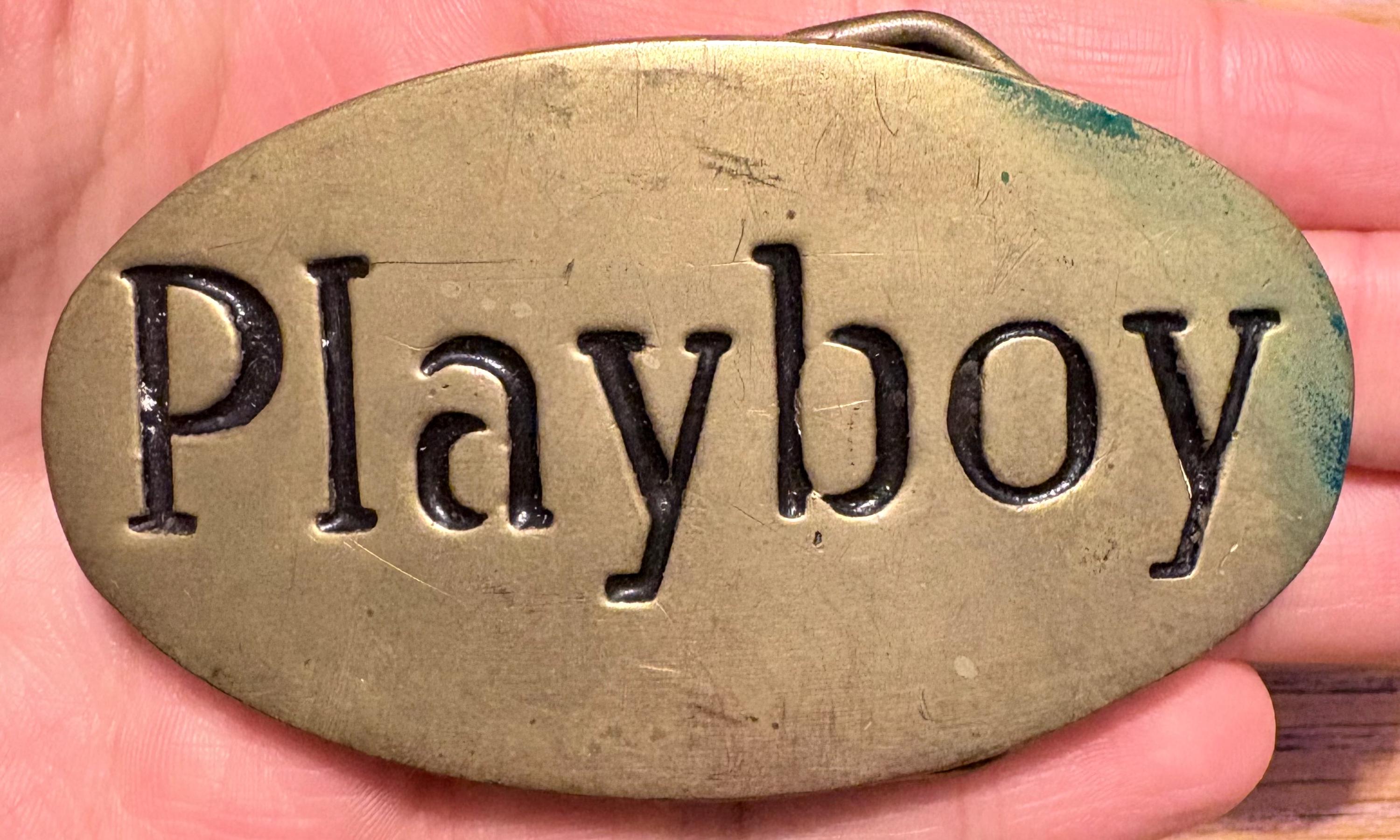 NEW Brass Gold Playboy Bunny Belt Buckle and Brown Belt rabbit belt buckle products for sale | eBay main image 4