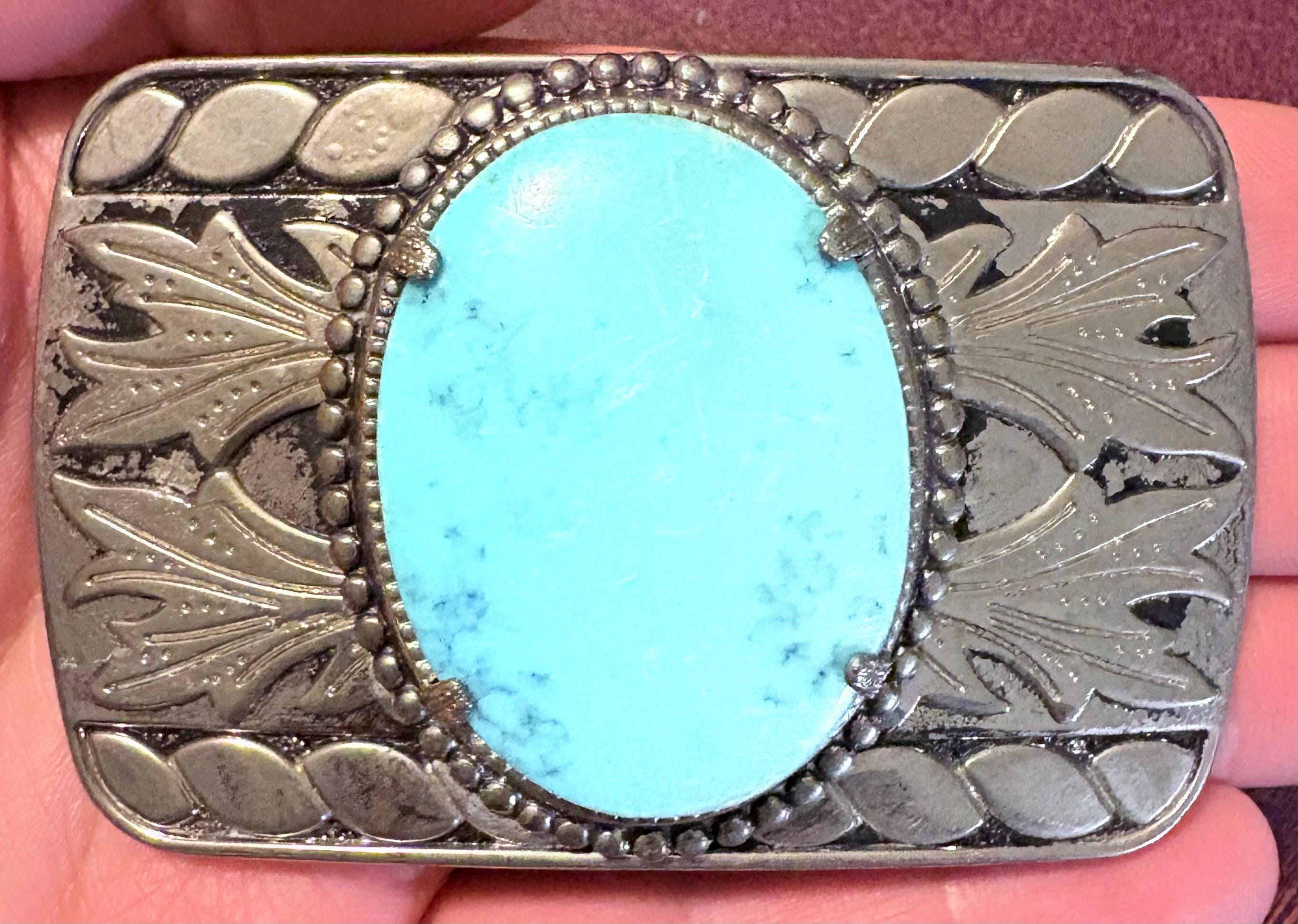 Coral Belt with Turquoise 46” Turquoise and Coral Concho Belt main image 3
