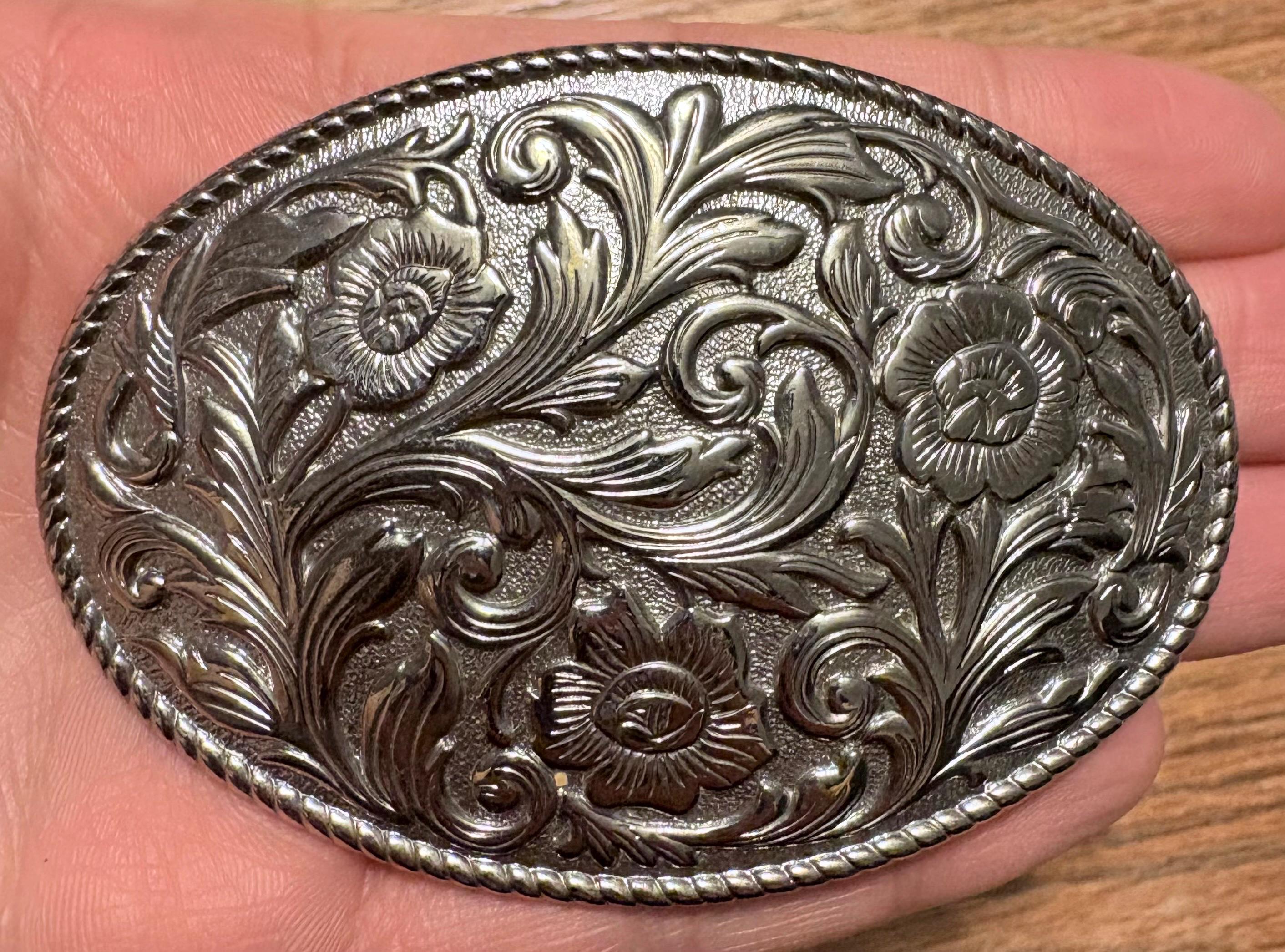 Vintage Silver Leaf Belts - Etsy display picture 1