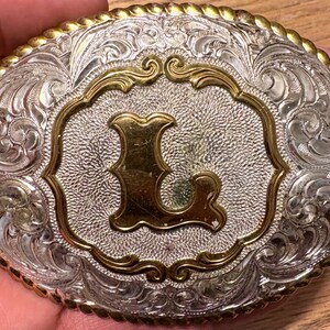 Initial L Belt Buckle - Etsy display picture 2