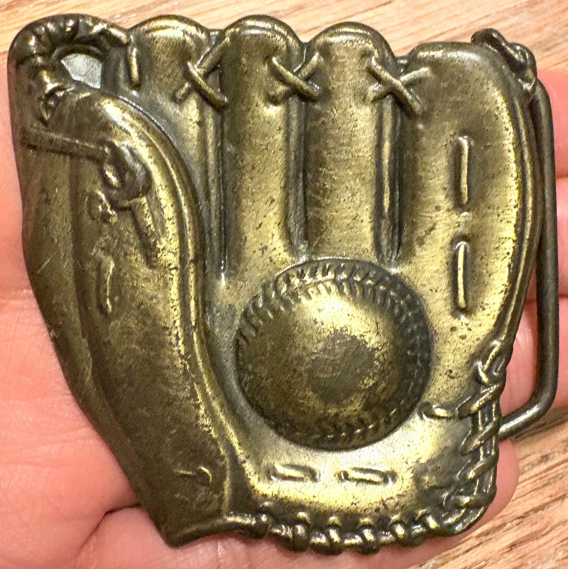 Gant De Receveur Vintage – Années 1910-1930 – Cuir – Mitt Baseball Ancien