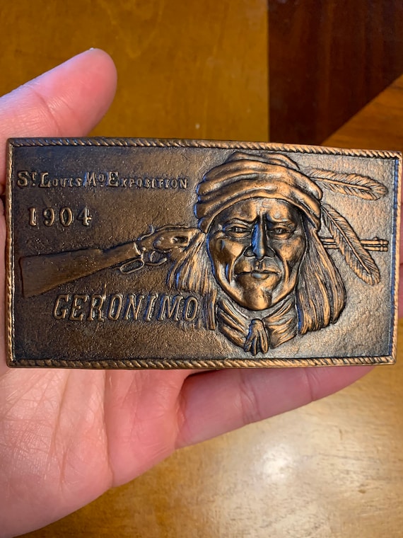 Vintage Geronimo St. Louis Mo Exposition 1904 the Great  display picture 2