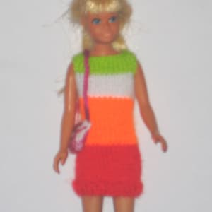 Knitted dress for Skipper doll