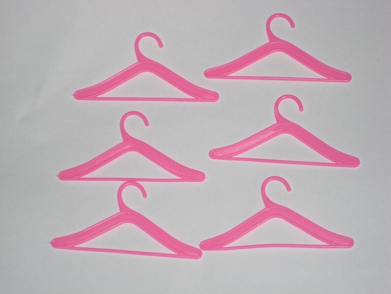 Six Hangers for Barbie Clothes Etsy
