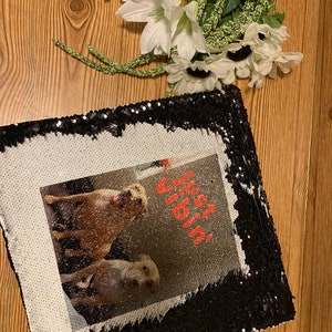 Sequin Pillow Custmized, Customized Sequin Pillow, Custom Sequin Pillow, Custom Photo Pillow,Pillow Insert included
