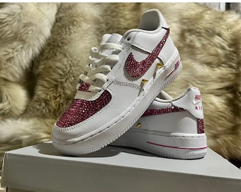 Blinged AF1 Shoe | Rhinestoned AF1 | Rhinestone Shoes | Rhinestone Air Force 1 (AF1)