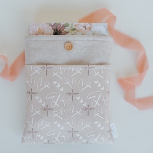 Canvas Bible Sleeve with Pocket: Christian Book Cover