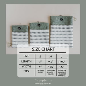 Book sleeve sizing for large, medium and small book sleeves to fit your hardback, paperback and e-readers.