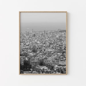 Wydruk Barcelona | Plakat Hiszpania | Wydruk do pobrania | Wystrój hiszpański | Sztuka ścienna Hiszpania | Plakat Barcelona | Wydruk czarno-biały