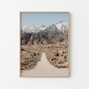Eastern Sierras Print | Mount Whitney Portal Road | Sierra Nevada | Alabama Hills | Landscape Photography | Downloadable