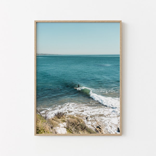 California Surf Print | Coastal Wall Art | Surfing Decor | Beach Surf Photo | California Style | Downloadable Print