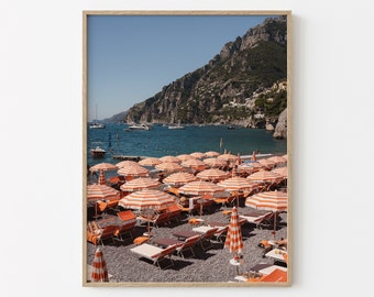 Amalfi Coast Print | Mediterranean Art | Downloadable Print | Italy Poster | Italian Beaches | Coastal Prints | Italy Wall Art