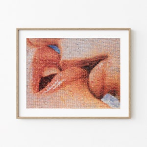 Barcelona Spain Print | Spain Poster | Downloadable Print | Barcelona Poster | Spain Wall Art | Barcelona Wall Art | Kiss Wall Art image 1
