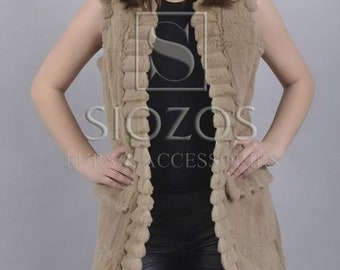 Lang konijnenvest horizontaal gesneden