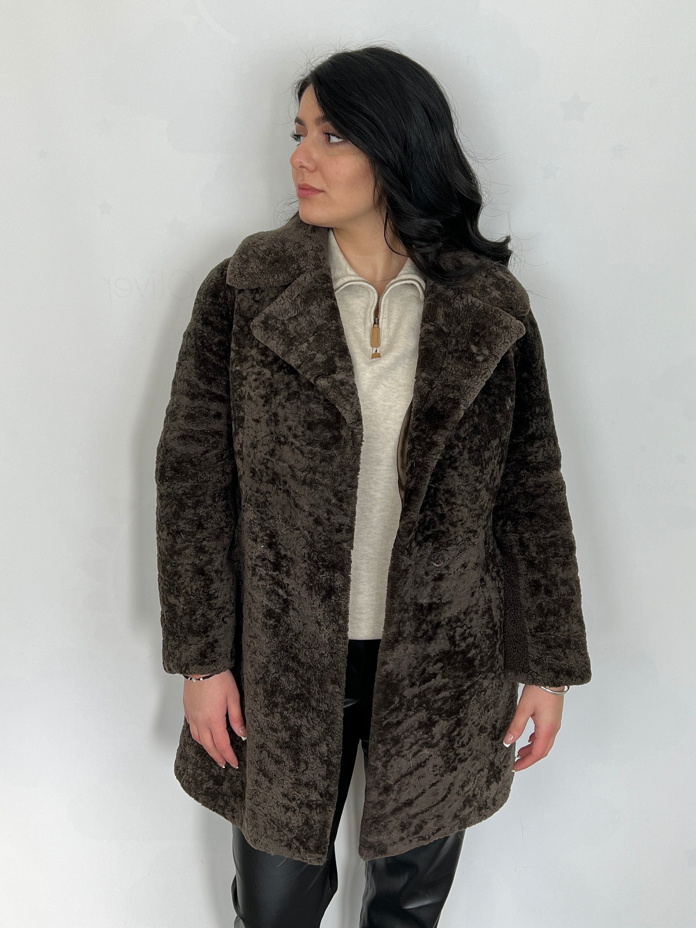 Faux Mouton Coat - Etsy