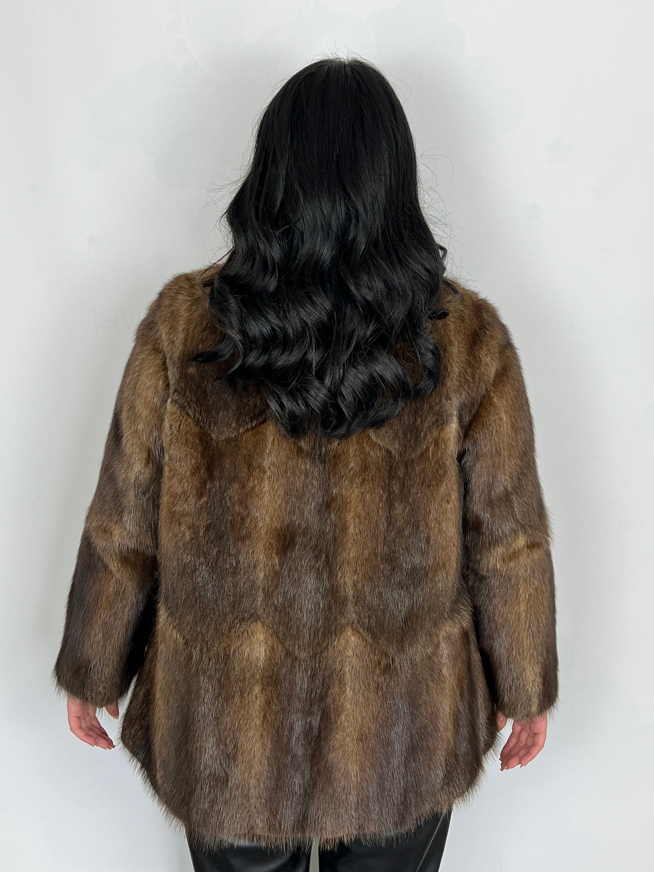 Vintage Real Fur Moscow Short Jacket | Size M-L [formal Winter Fur