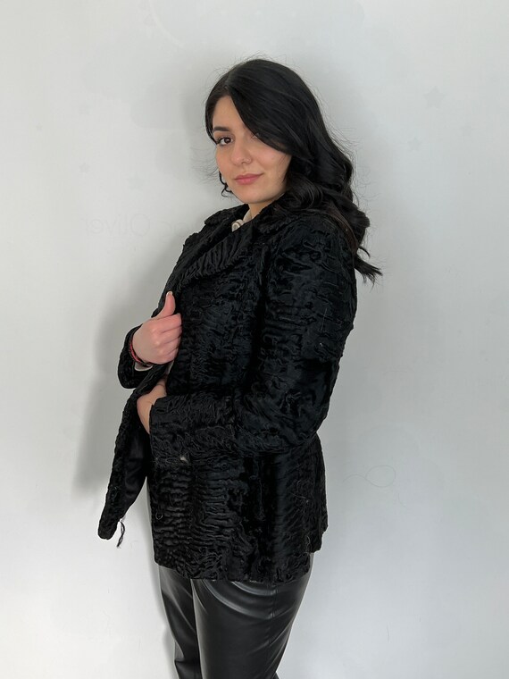 Vintage Real Fur Astrakhan Jacket | Size M-L [For… - image 7