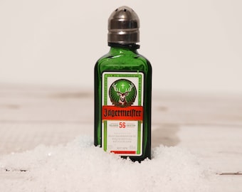 Jägermeister saliera/pepiera, bottiglia, saliera, upcycling, regalo