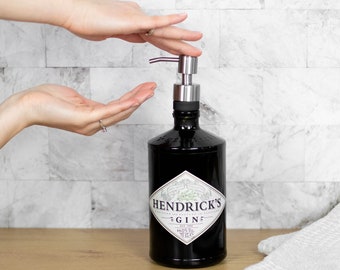 Hendrick's soap dispenser, soap dispenser, upcycling, gift, Father's Day, Mother's Day