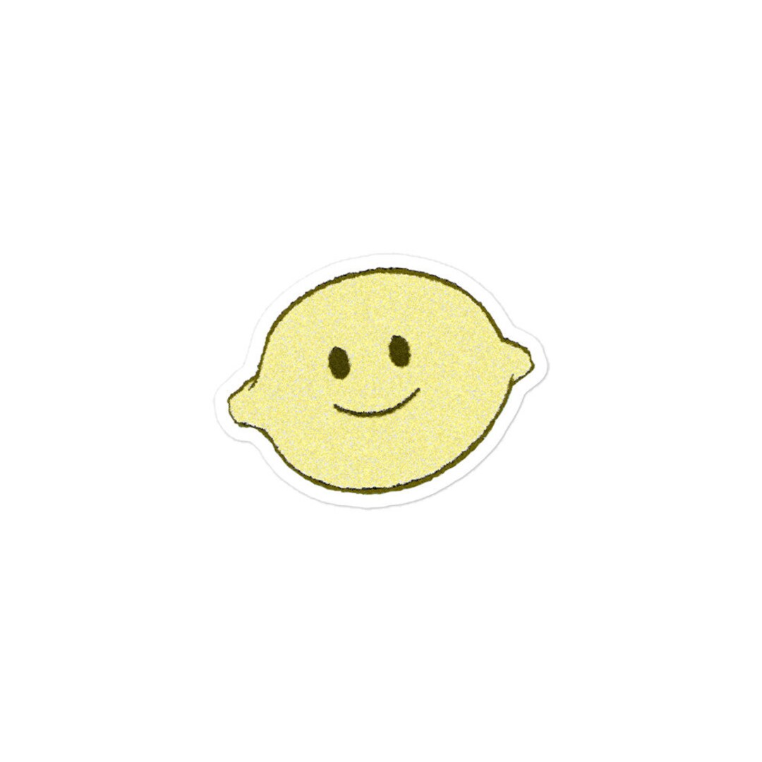 Happy Lemon Sticker - Etsy