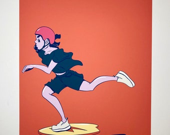 Skater Girl Giclee Print