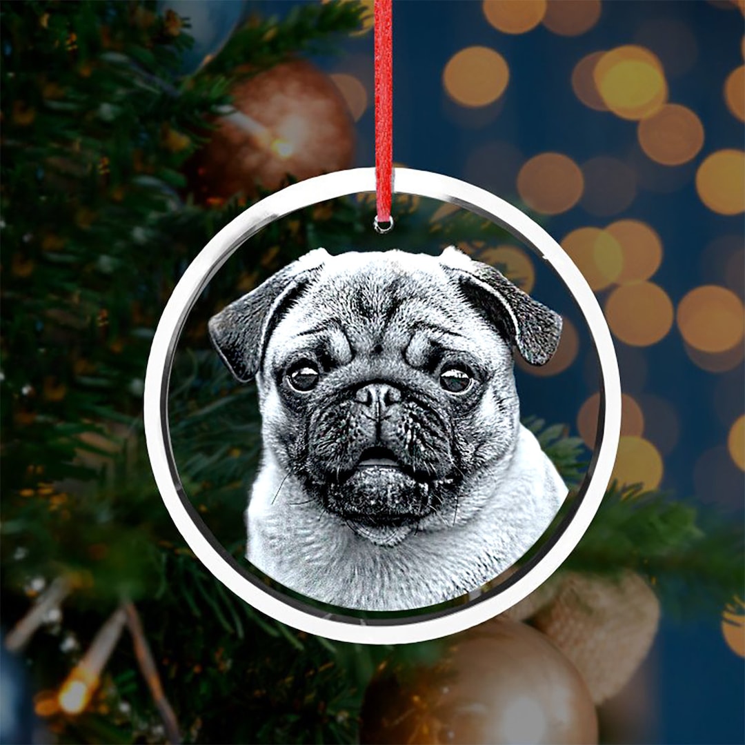 Personalized Christmas Ornament, Crystal Engraved Gift, Laser Etched ...