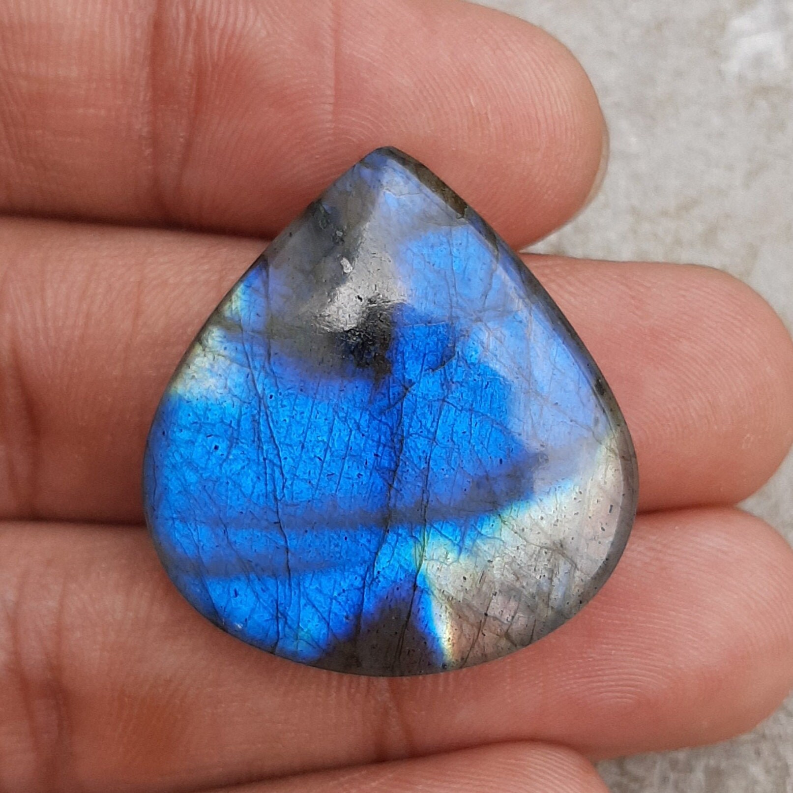 Brilliant Natural Labradorite Cabochons Blue Flash Labradorite Etsy